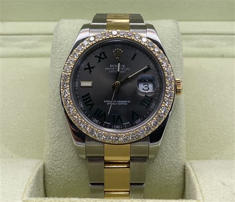 rolex datejust diamond markers|Rolex Datejust 41mm diamond bezel.